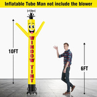 6 10 15 20FT Tall Window Tint Waving Inflatable Tube Man(Blower Not Included) - goodeny