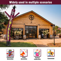 6 10 15 20FT Tall Winery Waving Inflatable Tube Man(Blower Not Included) - goodeny