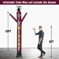 6 10 15 20FT Tall Winery Waving Inflatable Tube Man(Blower Not Included) - goodeny