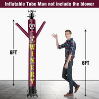 6 10 15 20FT Tall Winery Waving Inflatable Tube Man(Blower Not Included) - goodeny