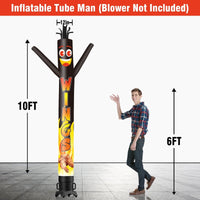 6 10 15 20FT Tall Wings Waving Inflatable Tube Man(Blower Not Included) - goodeny