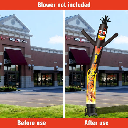 6 10 15 20FT Tall Wings Waving Inflatable Tube Man(Blower Not Included) - goodeny