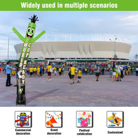 6 10 15 20FT Tall World Cup Ready Waving Inflatable Tube Man(Blower Not Included) - goodeny