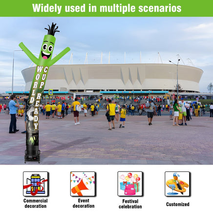 6 10 15 20FT Tall World Cup Ready Waving Inflatable Tube Man(Blower Not Included) - goodeny