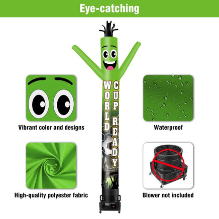 6 10 15 20FT Tall World Cup Ready Waving Inflatable Tube Man(Blower Not Included) - goodeny