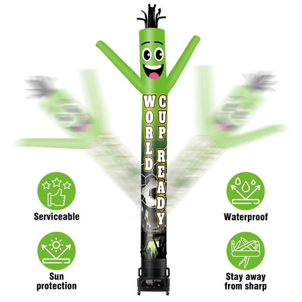 6 10 15 20FT Tall World Cup Ready Waving Inflatable Tube Man(Blower Not Included) - goodeny