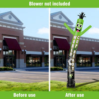 6 10 15 20FT Tall World Cup Ready Waving Inflatable Tube Man(Blower Not Included) - goodeny