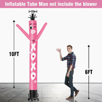 6 10 15 20FT Tall XOXO Waving Inflatable Tube Man(Blower Not Included) - goodeny