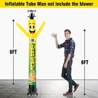6 10 15 20FT Tall Yard Sale Waving Inflatable Tube Man(Blower Not Included) - goodeny