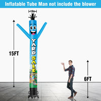 6 10 15 20FT Tall Yard Sale Waving Inflatable Tube Man(Blower Not Included) - goodeny