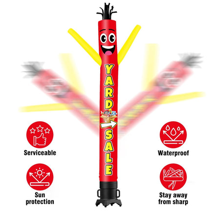 6 10 15 20FT Tall Yard Sale Waving Inflatable Tube Man(Blower Not Included) - goodeny