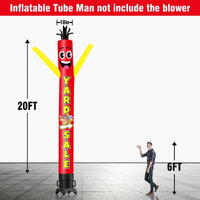 6 10 15 20FT Tall Yard Sale Waving Inflatable Tube Man(Blower Not Included) - goodeny