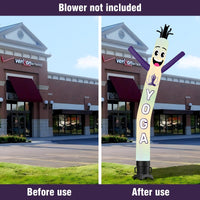 6 10 15 20FT Tall Yoga Waving Inflatable Tube Man(Blower Not Included) - goodeny