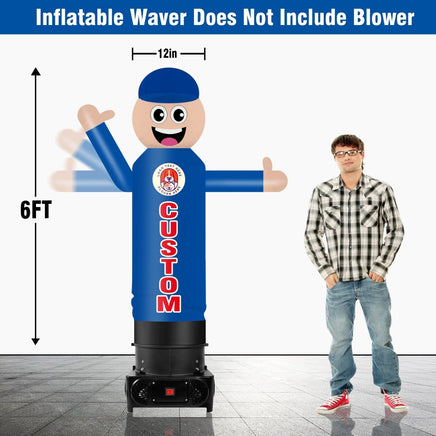 6 9FT Tall Inflatable Wavers Custom One - Arm Waving Tube Man(Blower Not Included) - goodeny