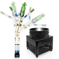 6FT Alien Inflatable Tube Man with Blower (5.5'' Diameter) and Built - in LED - goodeny