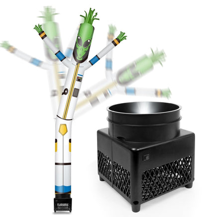 6FT Alien Inflatable Tube Man with Blower (5.5'' Diameter) and Built - in LED - goodeny