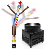 6FT Bald Eagle Inflatable Tube Man with Blower (5.5'' Diameter) and Built - in LED - goodeny
