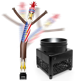 6FT Bald Eagle Inflatable Tube Man with Blower (5.5'' Diameter) and Built - in LED - goodeny
