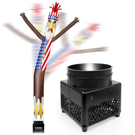 6FT Bald Eagle Inflatable Tube Man with Blower (5.5'' Diameter) and Built - in LED - goodeny