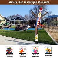 6FT Bald Eagle Inflatable Tube Man with Blower (5.5'' Diameter) and Built - in LED - goodeny