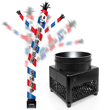 6FT Barber Shop Inflatable Tube Man with Blower (5.5'' Diameter) and Built - in LED - goodeny