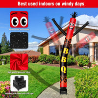 6FT BBQ Inflatable Tube Man with Blower (5.5'' Diameter) and Built - in LED - goodeny