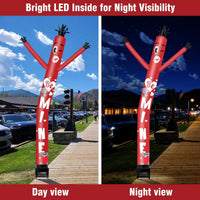 6FT Be Mine Inflatable Tube Man with Blower (5.5'' Diameter) and Built - in LED - goodeny