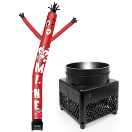 6FT Be Mine Inflatable Tube Man with Blower (5.5'' Diameter) and Built - in LED - goodeny