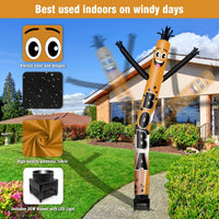 6FT Boba Inflatable Tube Man with Blower (5.5'' Diameter) and Built - in LED - goodeny