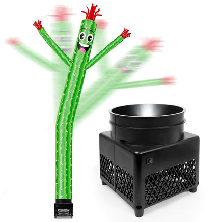 6FT Cactus Inflatable Tube Man with Blower (5.5'' Diameter) and Built - in LED - goodeny