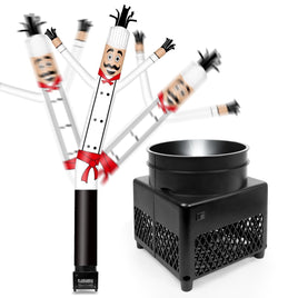 6FT Chef Inflatable Tube Man with Blower (5.5'' Diameter) and Built - in LED - goodeny