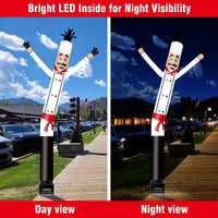 6FT Chef Inflatable Tube Man with Blower (5.5'' Diameter) and Built - in LED - goodeny