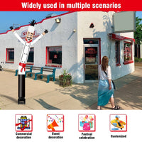 6FT Chef Inflatable Tube Man with Blower (5.5'' Diameter) and Built - in LED - goodeny