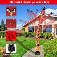 6FT Chicken Inflatable Tube Man with Blower (5.5'' Diameter) and Built - in LED - goodeny