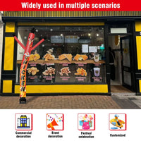 6FT Chicken Inflatable Tube Man with Blower (5.5'' Diameter) and Built - in LED - goodeny