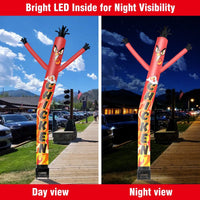 6FT Chicken Inflatable Tube Man with Blower (5.5'' Diameter) and Built - in LED - goodeny