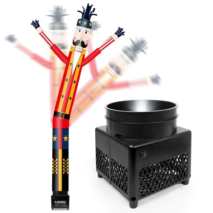 6FT Christmas Nutcracker Inflatable Tube Man with Blower (5.5'' Diameter) and Built - in LED - goodeny