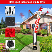 6FT Christmas Penguin Inflatable Tube Man with Blower (5.5'' Diameter) and Built - in LED - goodeny