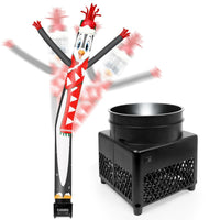 6FT Christmas Penguin Inflatable Tube Man with Blower (5.5'' Diameter) and Built - in LED - goodeny