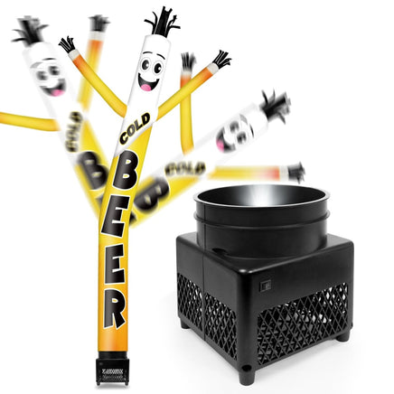 6FT Cold Beer Inflatable Tube Man with Blower (5.5'' Diameter) and Built - in LED - goodeny
