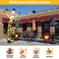 6FT Cold Beer Inflatable Tube Man with Blower (5.5'' Diameter) and Built - in LED - goodeny