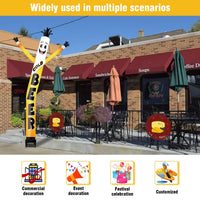 6FT Cold Beer Inflatable Tube Man with Blower (5.5'' Diameter) and Built - in LED - goodeny