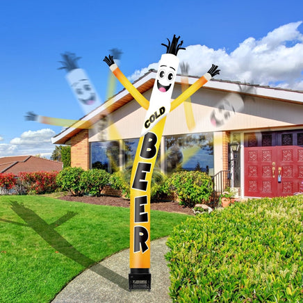 6FT Cold Beer Inflatable Tube Man with Blower (5.5'' Diameter) and Built - in LED - goodeny