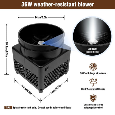 6FT Cowboy Inflatable Tube Man with Blower (5.5'' Diameter) and Built - in LED - goodeny