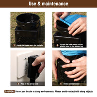 6FT Cowboy Inflatable Tube Man with Blower (5.5'' Diameter) and Built - in LED - goodeny