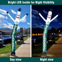 6FT Dispensary Inflatable Tube Man with Blower (5.5'' Diameter) and Built - in LED - goodeny