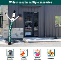 6FT Dispensary Inflatable Tube Man with Blower (5.5'' Diameter) and Built - in LED - goodeny