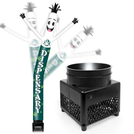 6FT Dispensary Inflatable Tube Man with Blower (5.5'' Diameter) and Built - in LED - goodeny