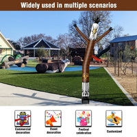 6FT Eagle Inflatable Tube Man with Blower (5.5'' Diameter) and Built - in LED - goodeny