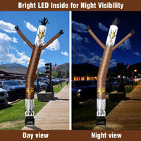 6FT Eagle Inflatable Tube Man with Blower (5.5'' Diameter) and Built - in LED - goodeny